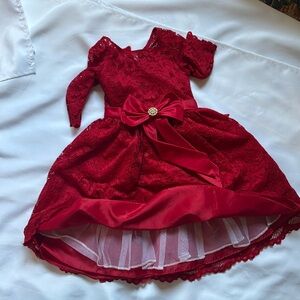 Rare Edition Red Holiday Christmas Dress size 5T
